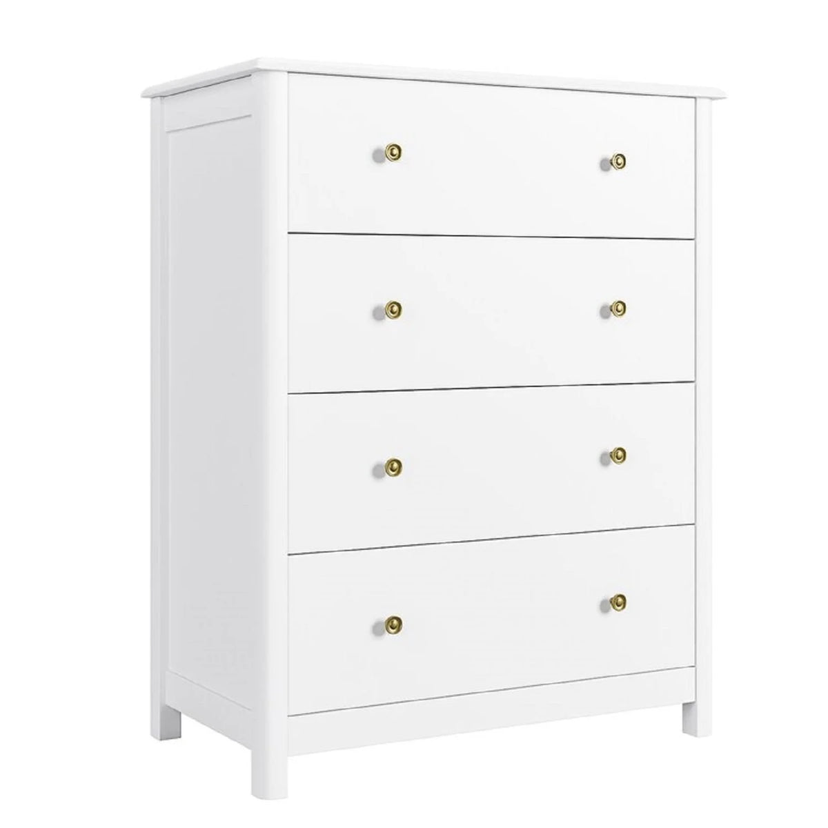 White 4 Drawer Dresser K423