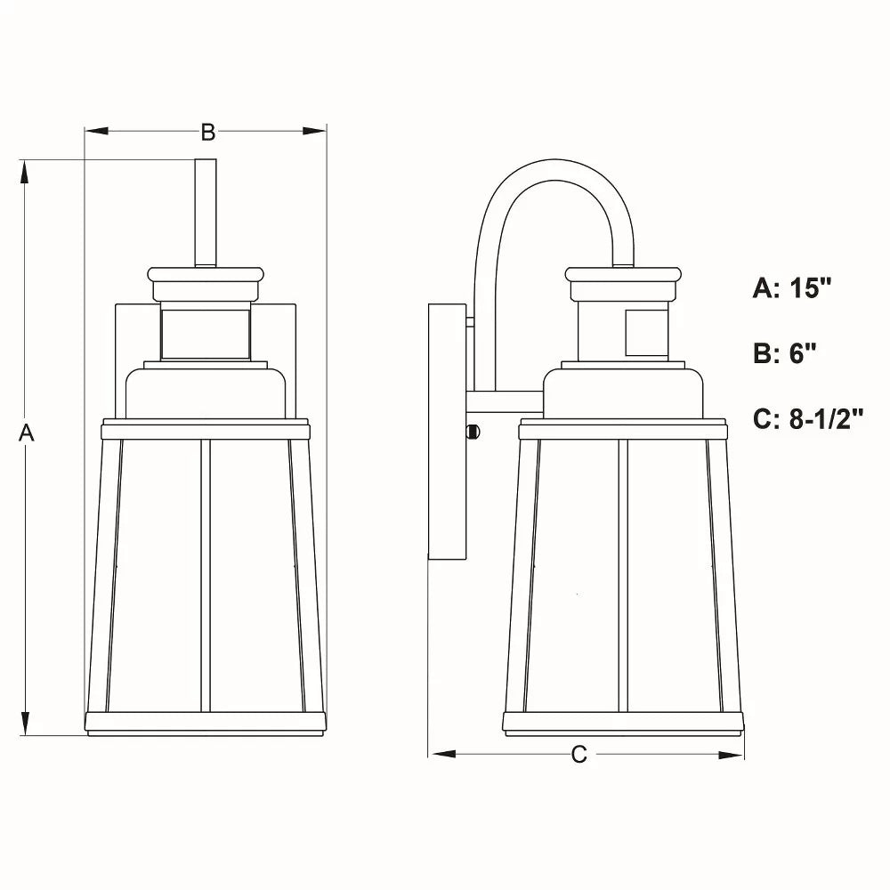 Bronze Motion Sensor Dusk to Dawn Outdoor Wall Light U736