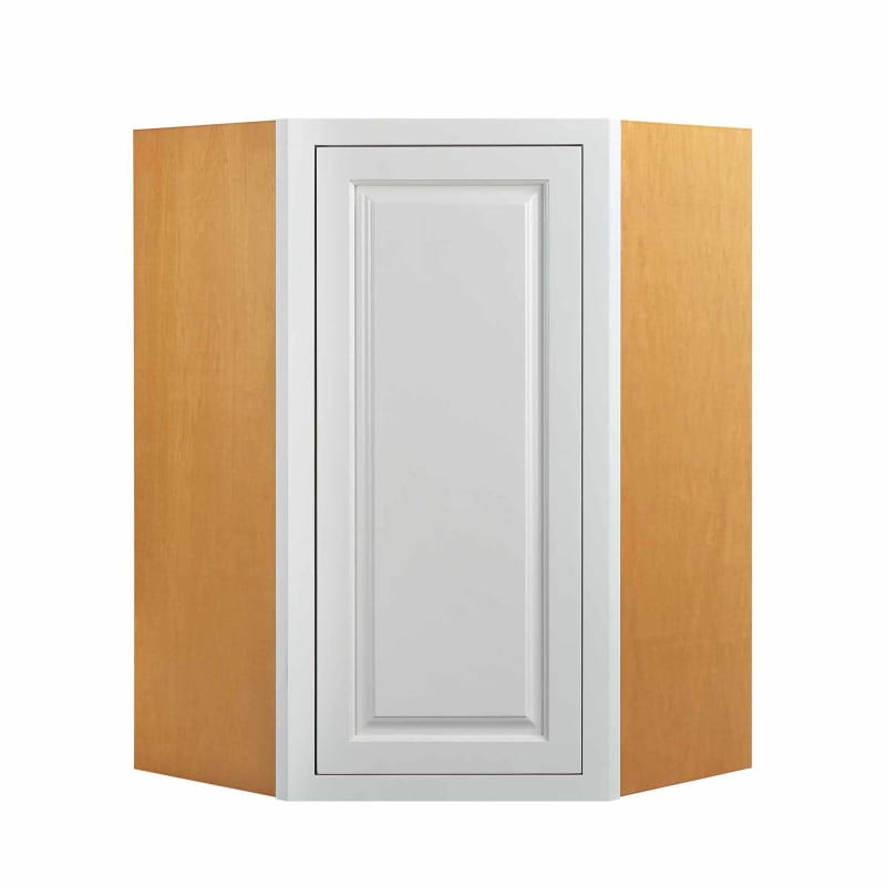 White 30 inch Wide x 27 inch Tall 1 Door Wall Cabinet P697242