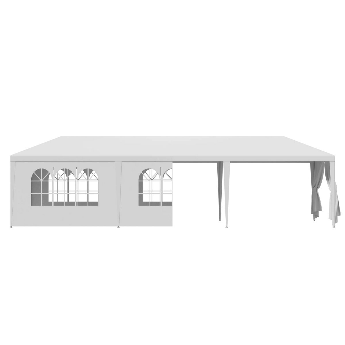 White Waterproof Canopy Tent Set 10 x 30' V974