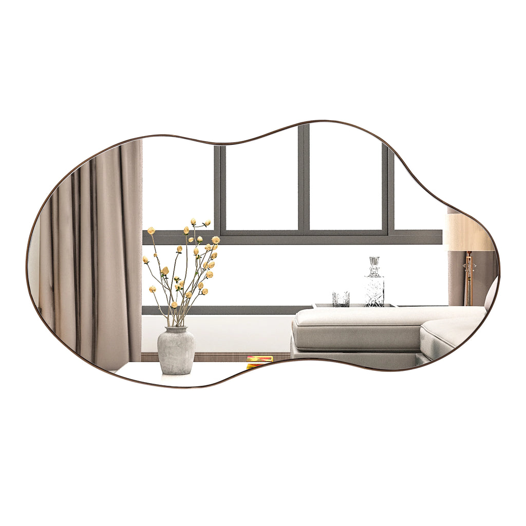 Cloud Shaped Asymmetrical Wall Mirror 22"x36" B2044