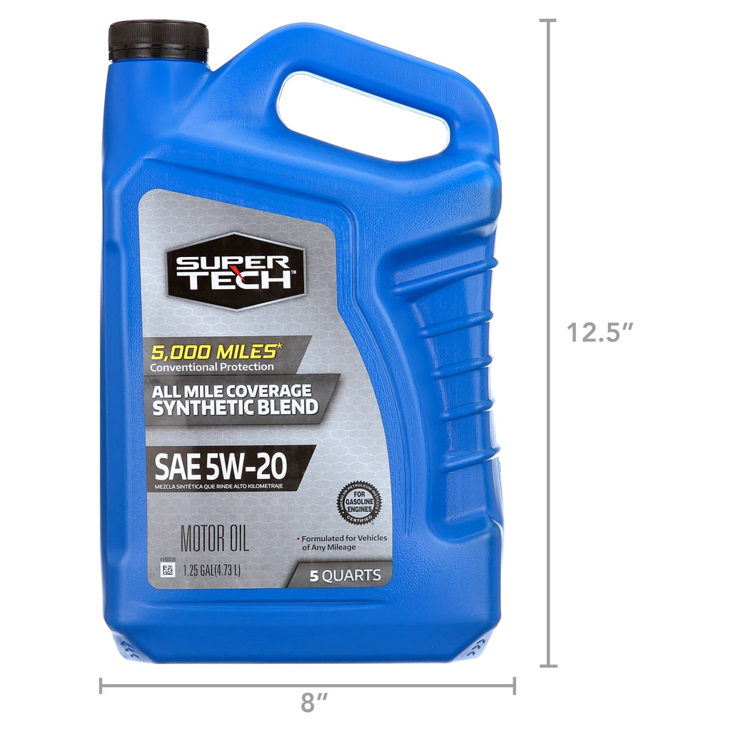Synthetic Blend Motor Oil SAE 5W-20, 5 Quarts P8248