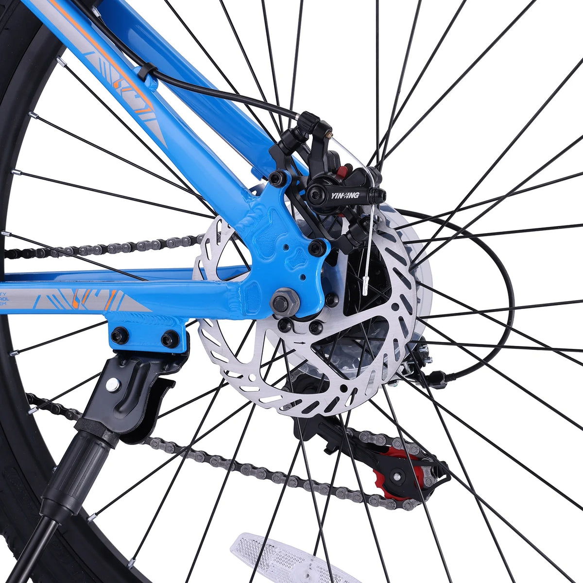 26 Aluminum Mountain Bike with Disc Brakes & Suspension, Black R7061