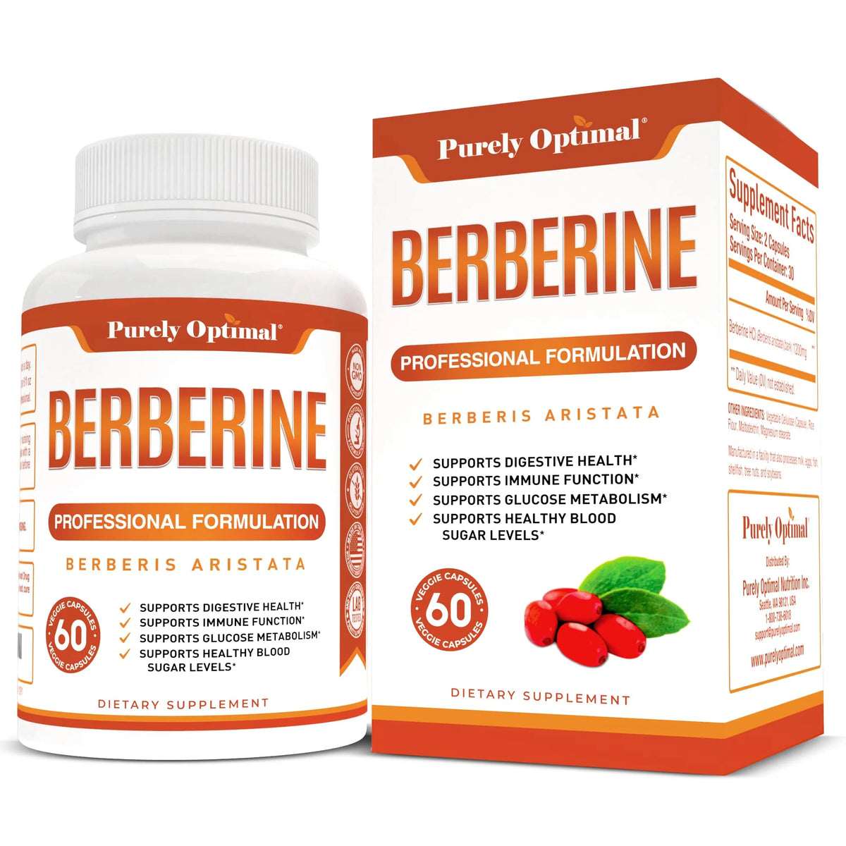 1200mg Berberine HCl Vegan Capsules G142
