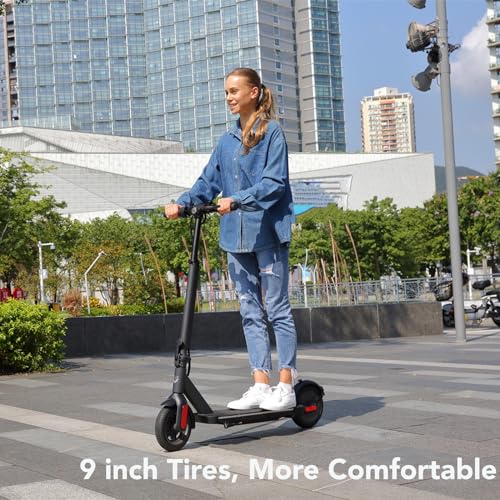 Electric Scooter with Folding Frame, Solid Tires, Dual Braking, Cruise Control P444