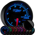 1,600 PSI Nitrous Pressure Gauge Kit - Black Dial - 2-1/16 52mm T403