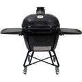 Ceramic Kamado Grill With Cradle, Side Shelves, And Stainless Steel Grates Z5778