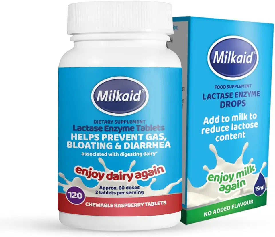 Lactase Enzyme Drops & Raspberry Flavored Tablets Z992407
