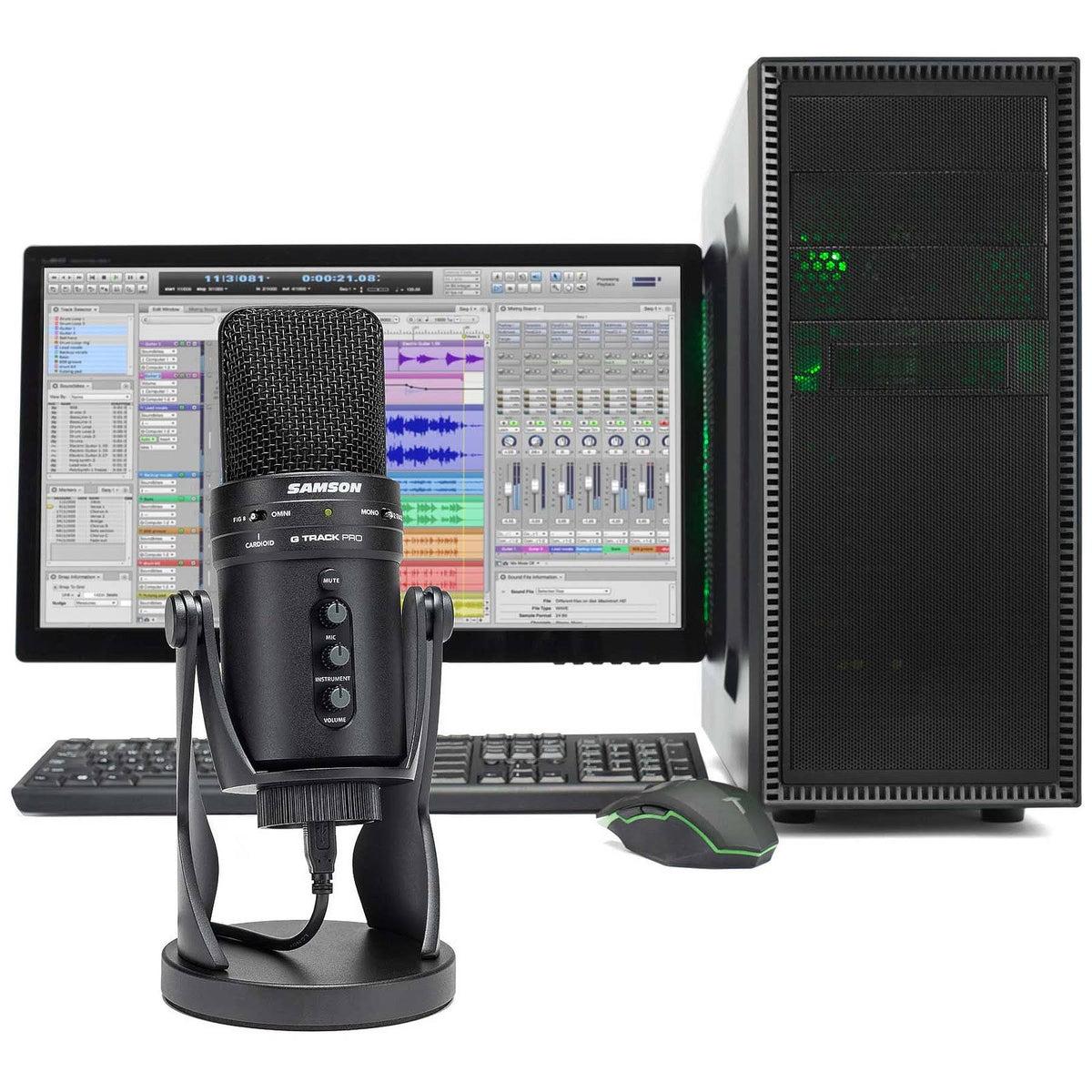 USB Podcast Microphone with Built in Audio Interface G226317