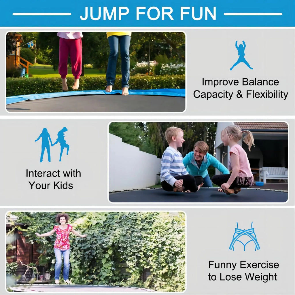 10ft Trampoline with Enclosure Net and Ladder P257821