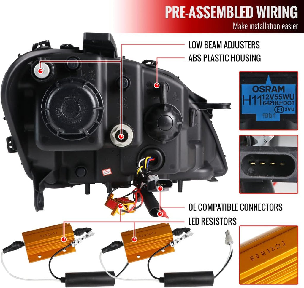 LED Sequential Projector Headlights Turn Signal G385