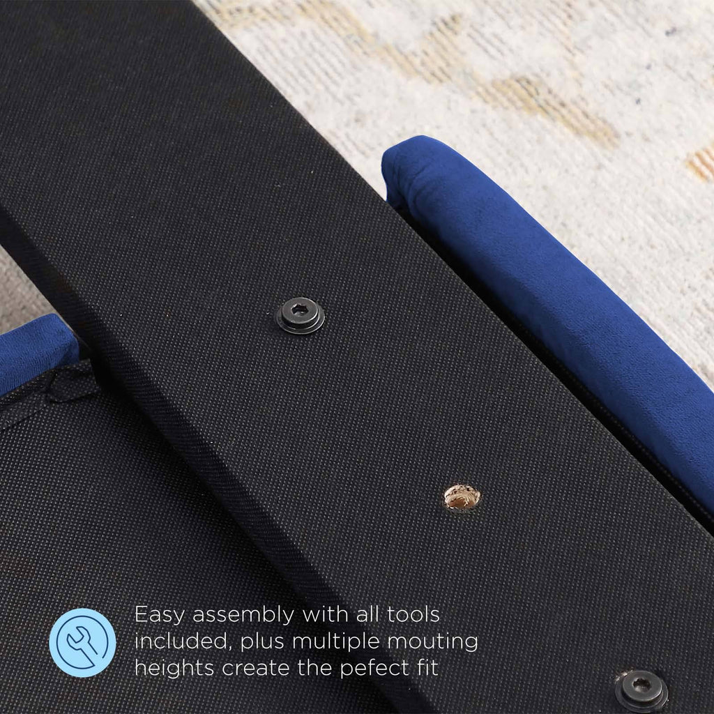 Navy Performance Velvet Full/Queen Headboard I383