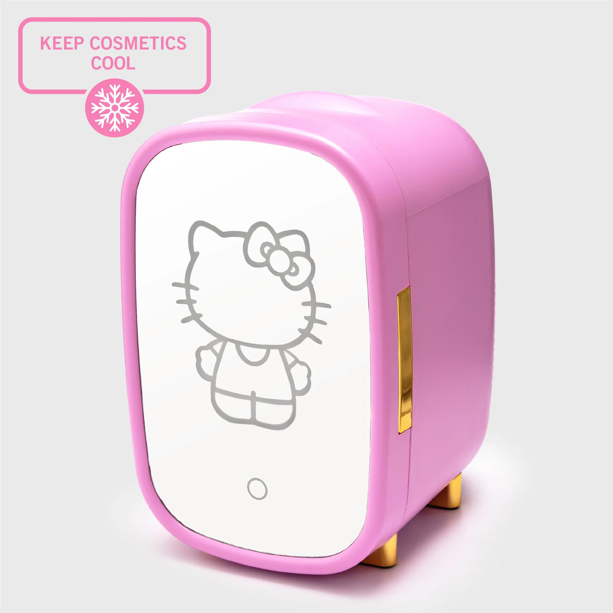 Pink Mini Fridge 7L with Light Up Mirror U495