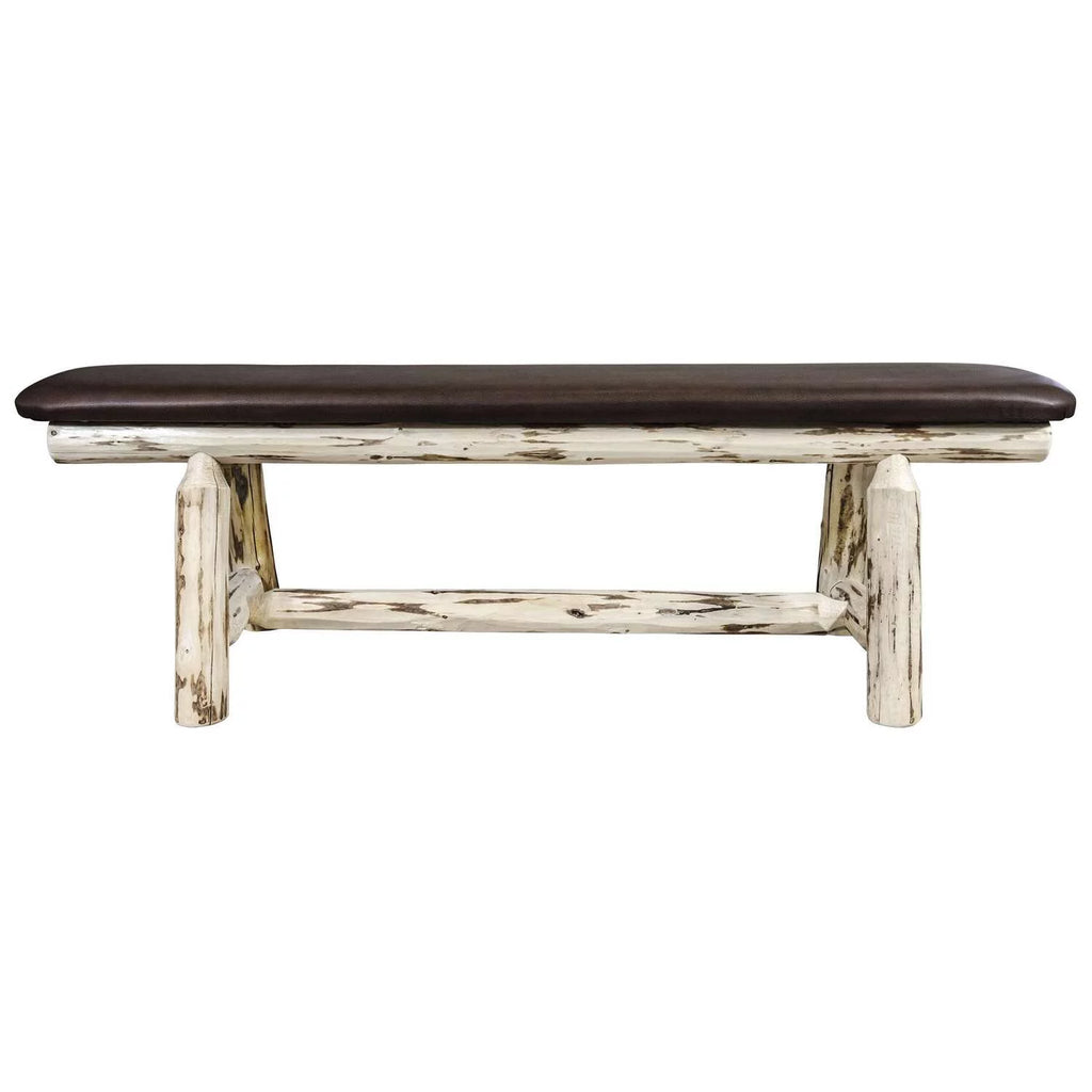 5ft Upholstery Transitional Wood Bench J195
