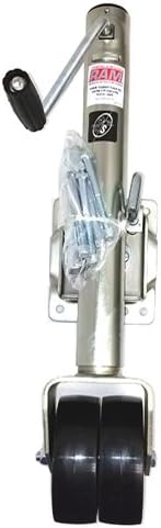1,500 lbs. Capacity Zinc Coated Swivel Trailer Jack with Dual 6 casters M230