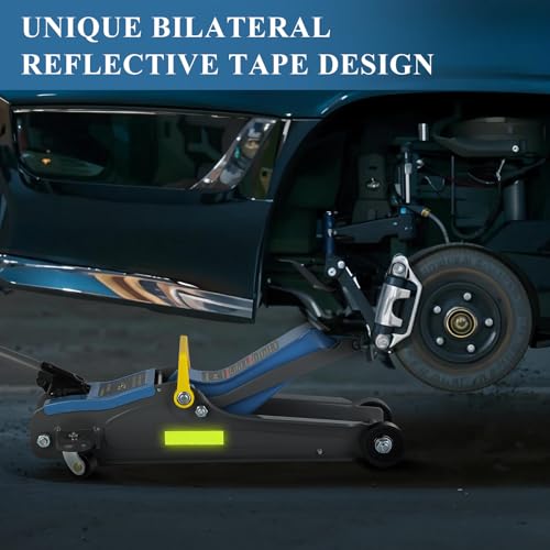 2.5 Ton Hydraulic Floor Jack with Portable Handle and Reflective Tape O87238