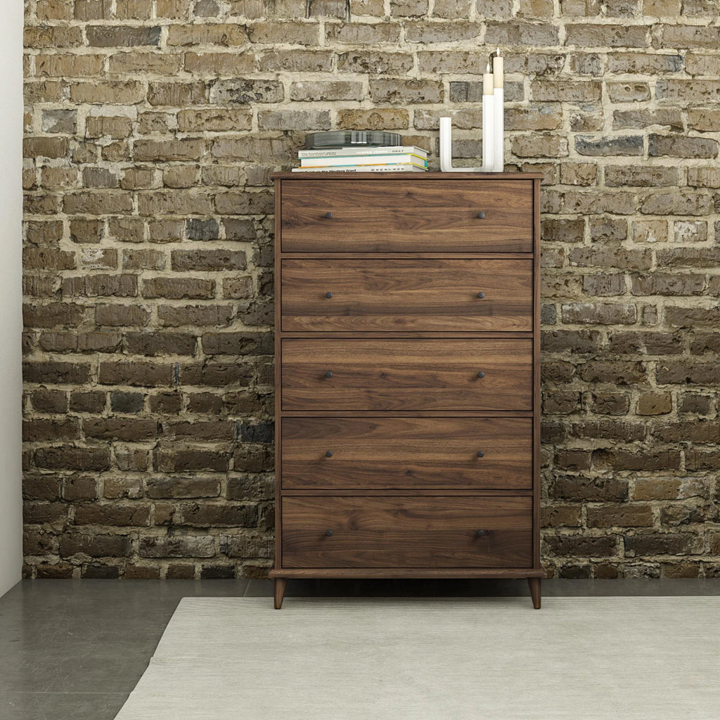 Ivory Oak 5-Drawer Dresser F7595