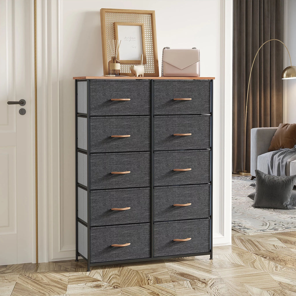 10 Drawer Fabric Storage Dresser Z434