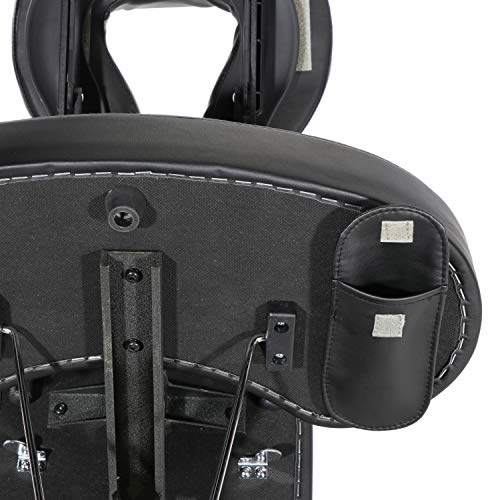 Portable Lightweight Aluminum Folding Massage Chair with Wheels Bag J621968