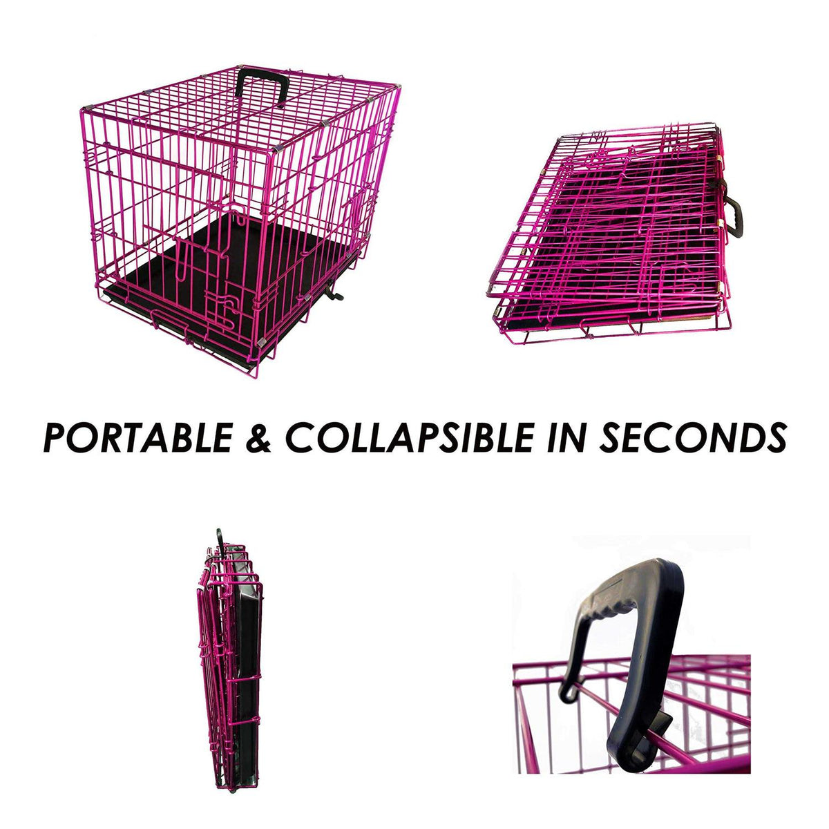 Colored Metal Wire Dog Crate Y4862