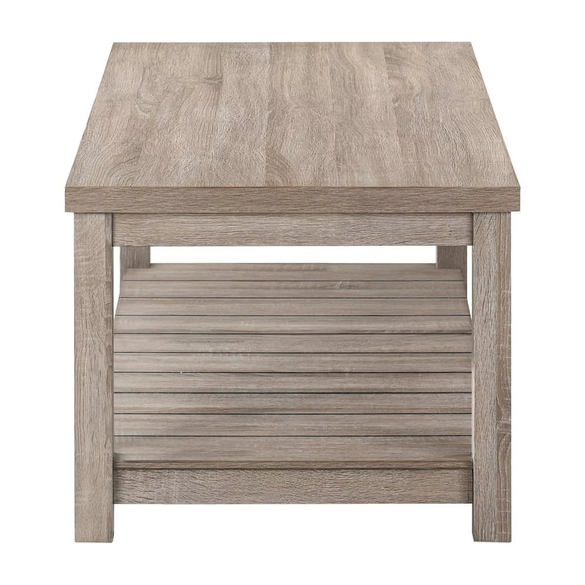 3-Piece Wood Coffee Table Set in Gray A57790