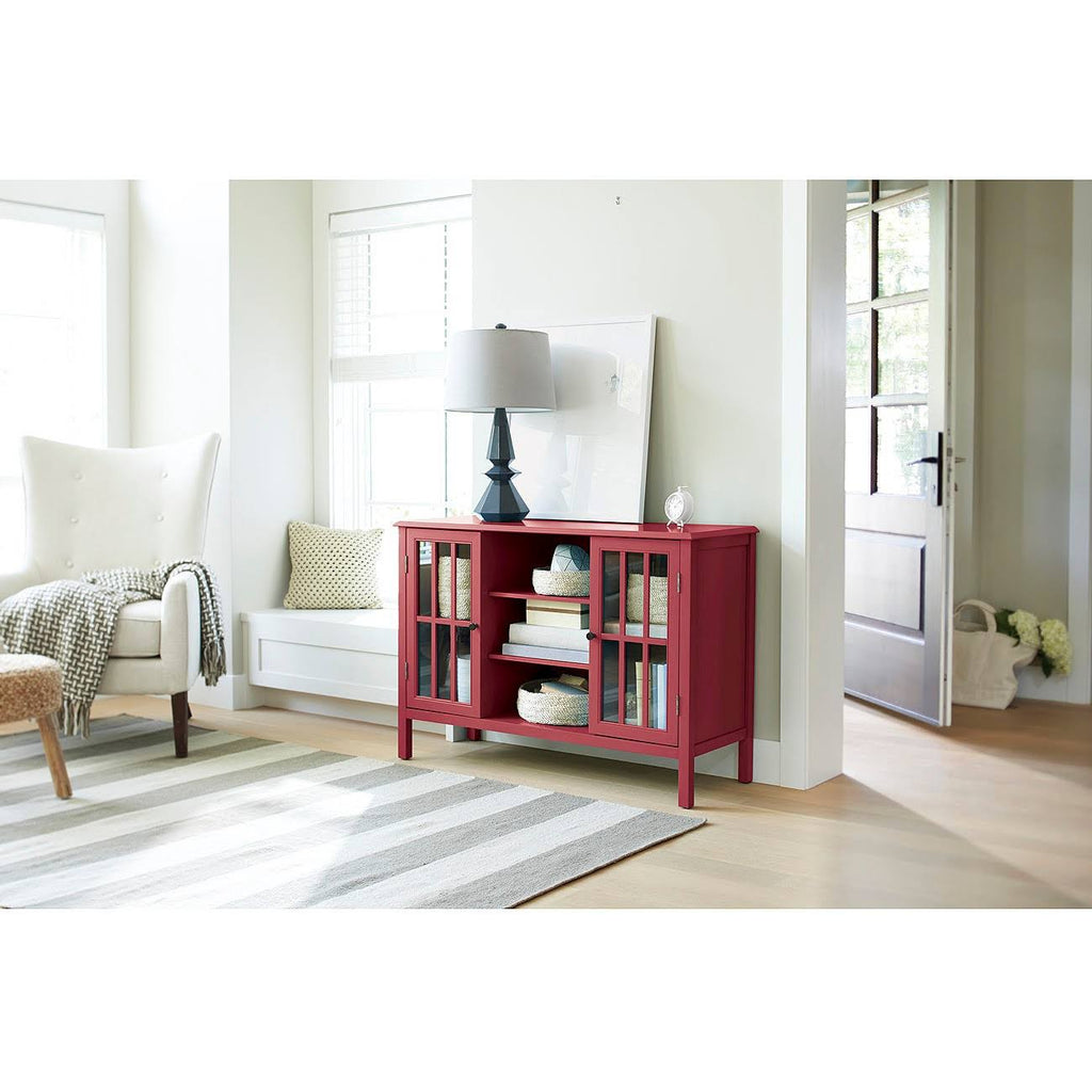 2 Door Storage Cabinet with Center Shelves Y4520