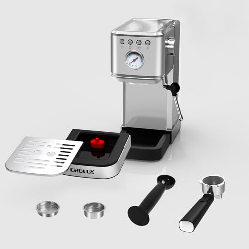 Slim 20 Bar Semi Automatic Espresso Machine with Milk Frother V254