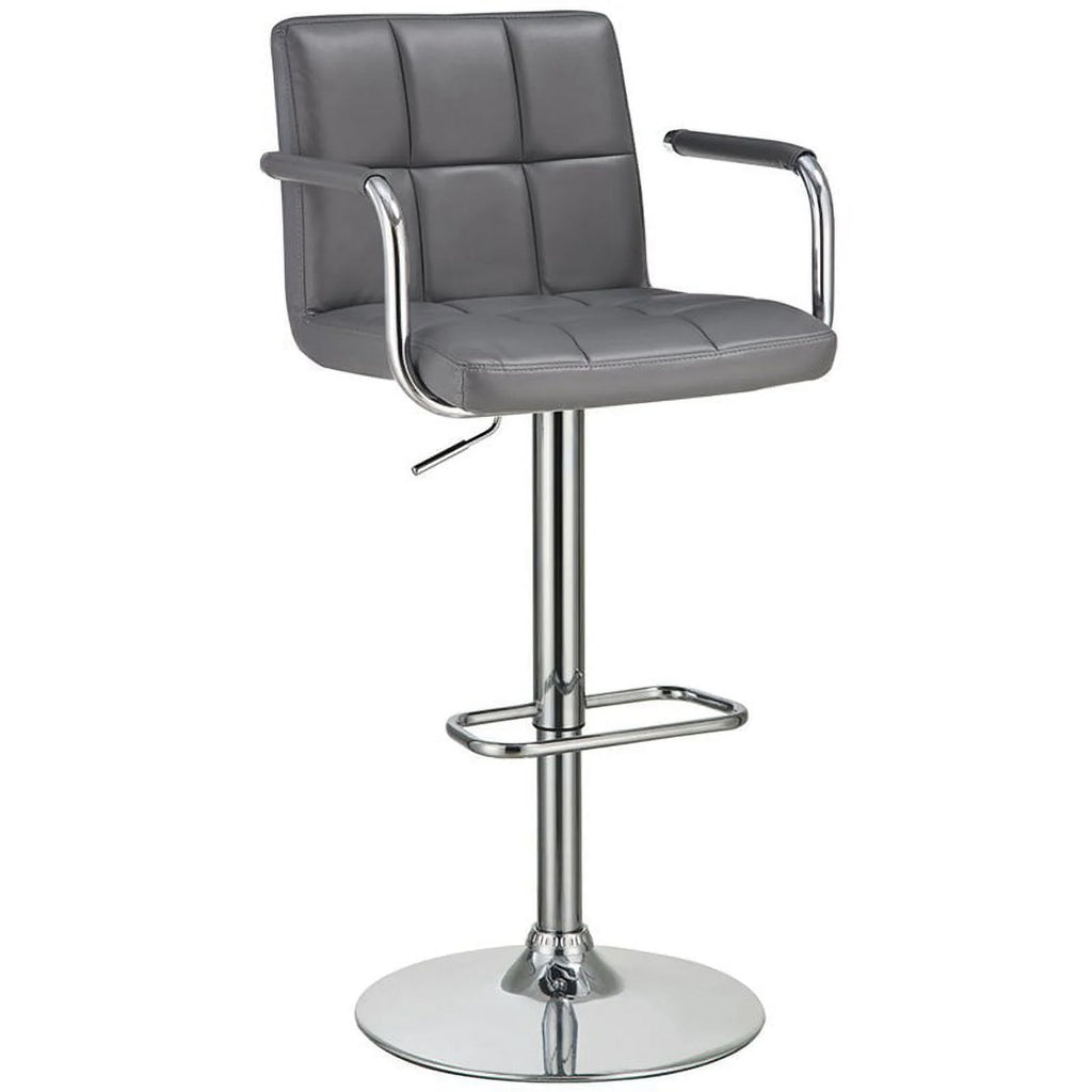 Faux Leather Adjustable Bar Stool Set of 3 X971902