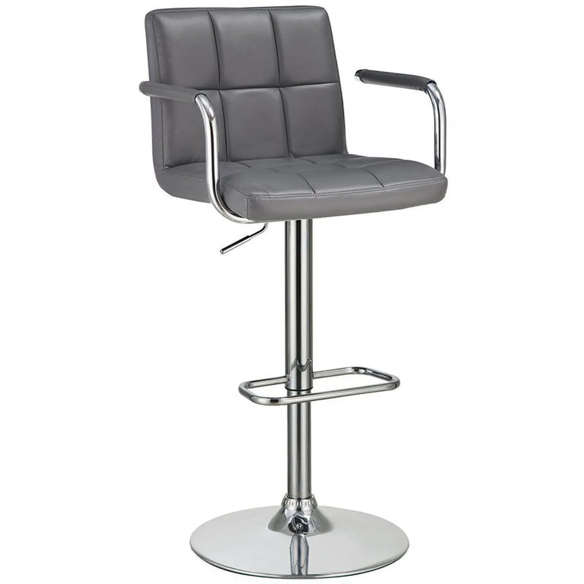 Faux Leather Adjustable Bar Stool Set of 3 X971902