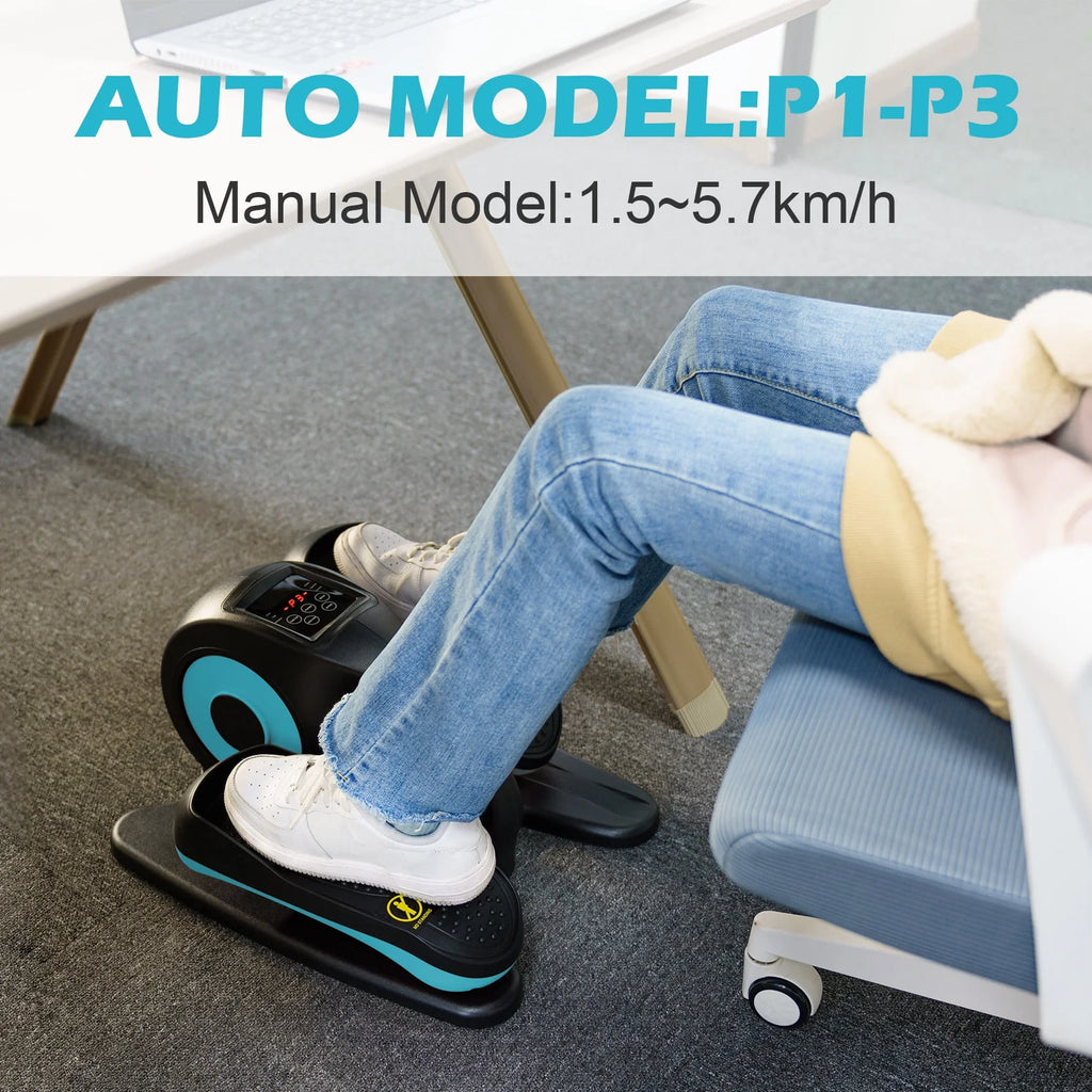Under Desk Elliptical Machine Blue P2412