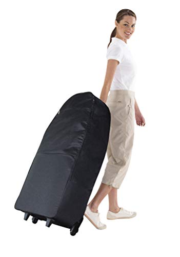 Portable Lightweight Aluminum Folding Massage Chair with Wheels Bag J621968