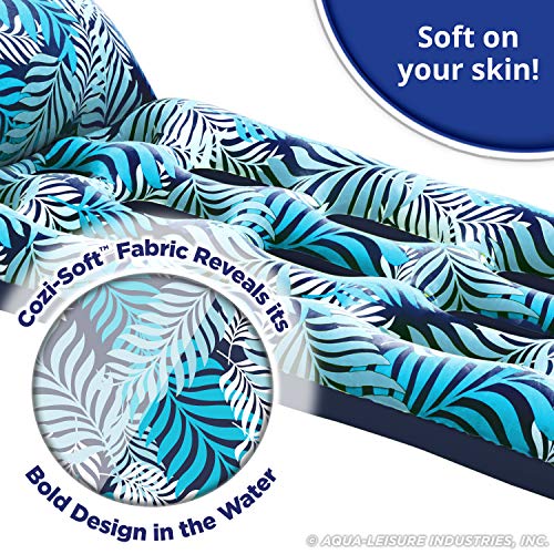 Inflatable Pool Float Lounge with Headrest and Footrest B859150