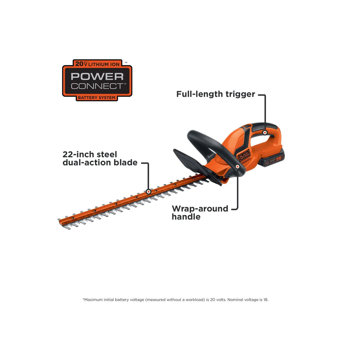 Cordless Lithium 22 in. Hedge Trimmer R8921