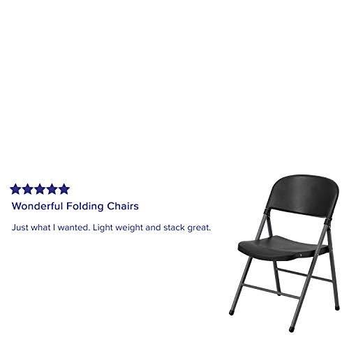 Black Plastic Folding Chair U445011