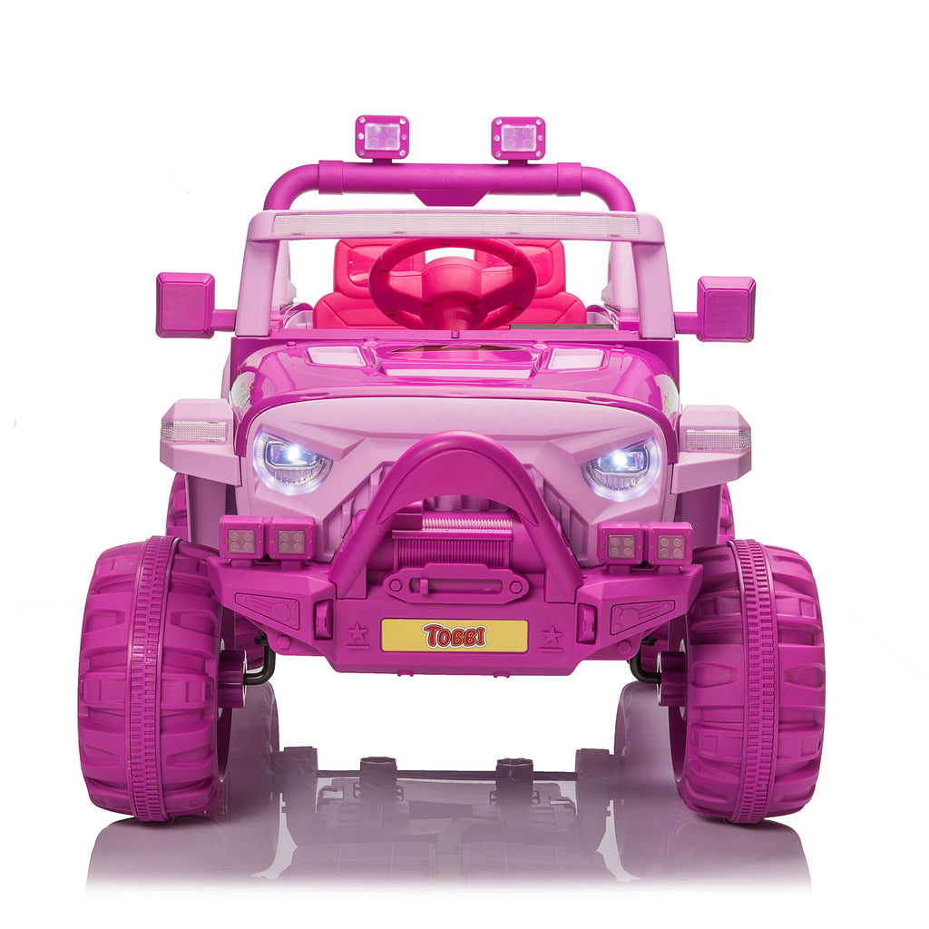 12V Remote Control Electric Ride on Truck Car Pink E2865
