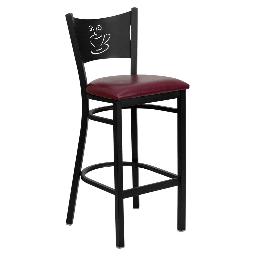 Black Metal Restaurant Barstool J732