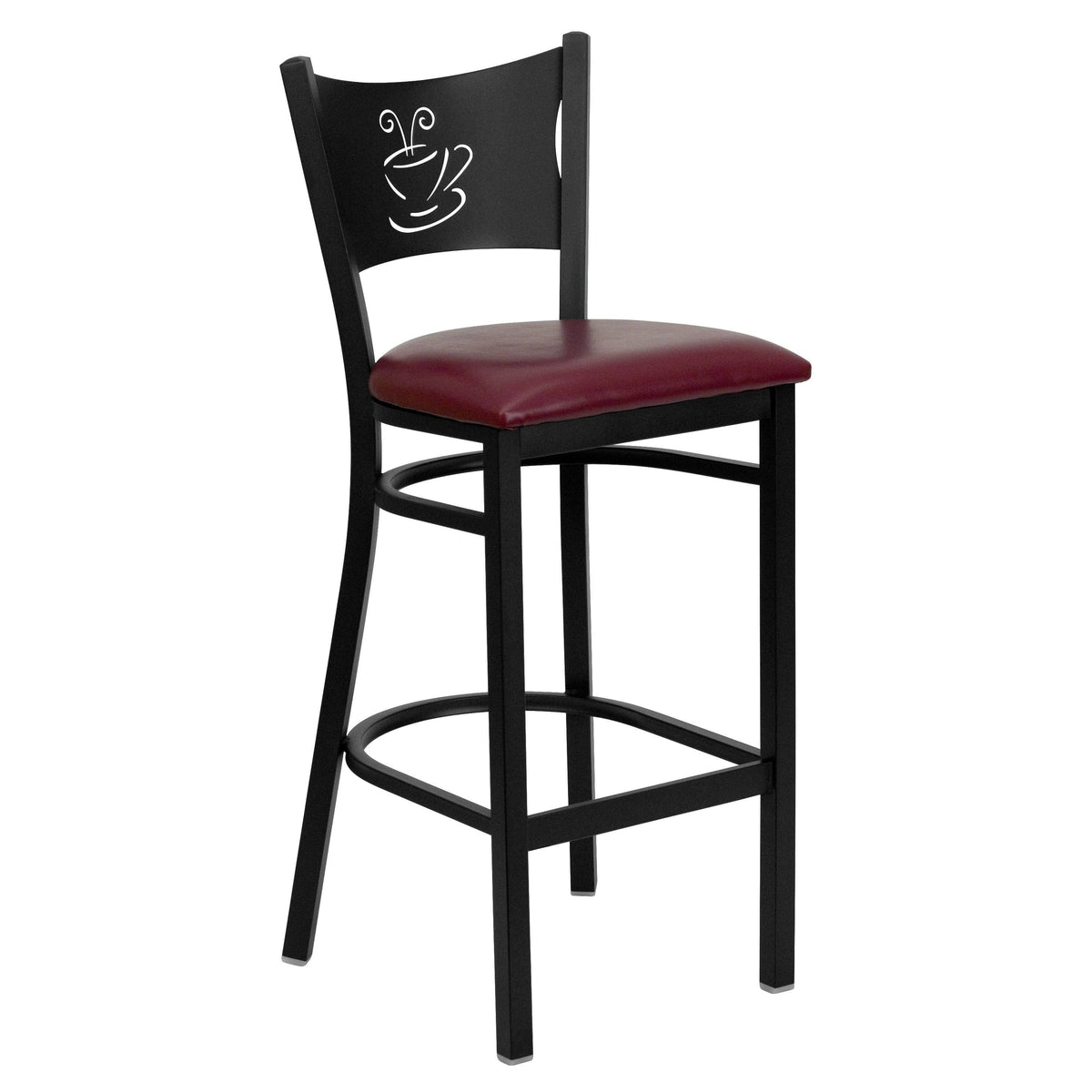 Black Metal Restaurant Barstool J732