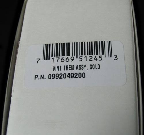 Gold Tremolo Assembly J3582