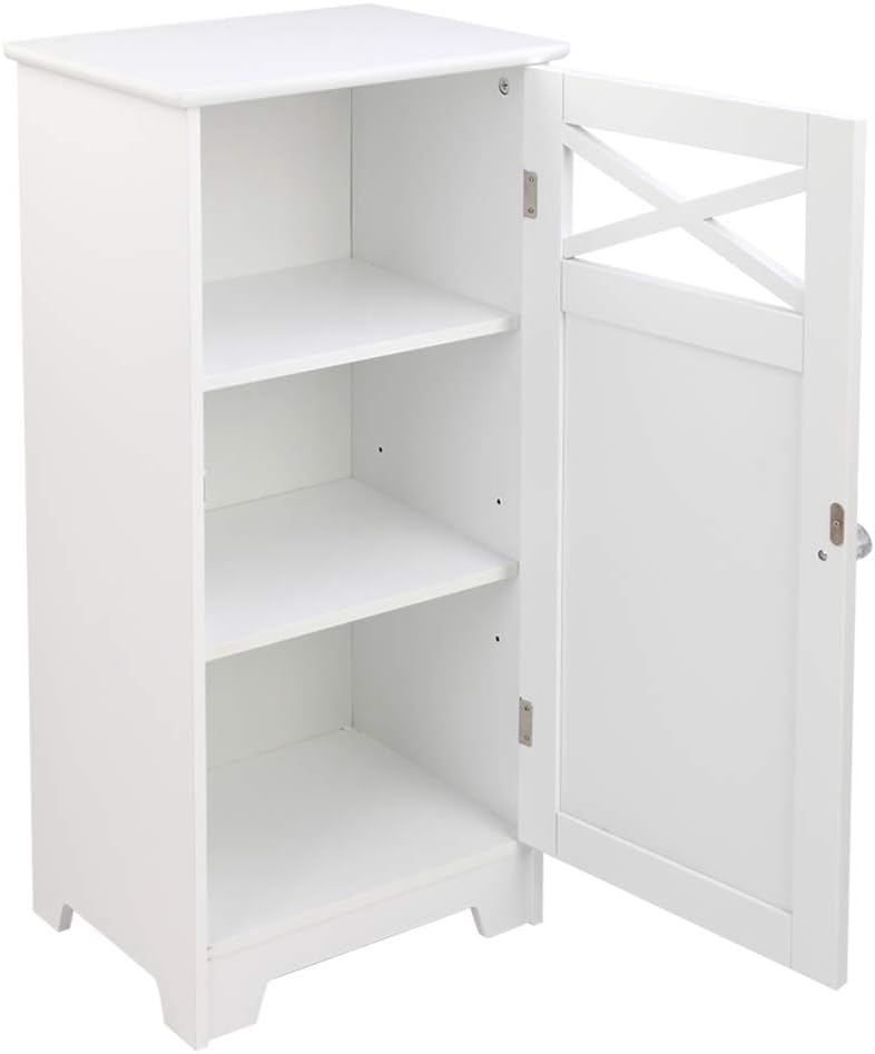 White Double Door Bathroom Cabinet M451613