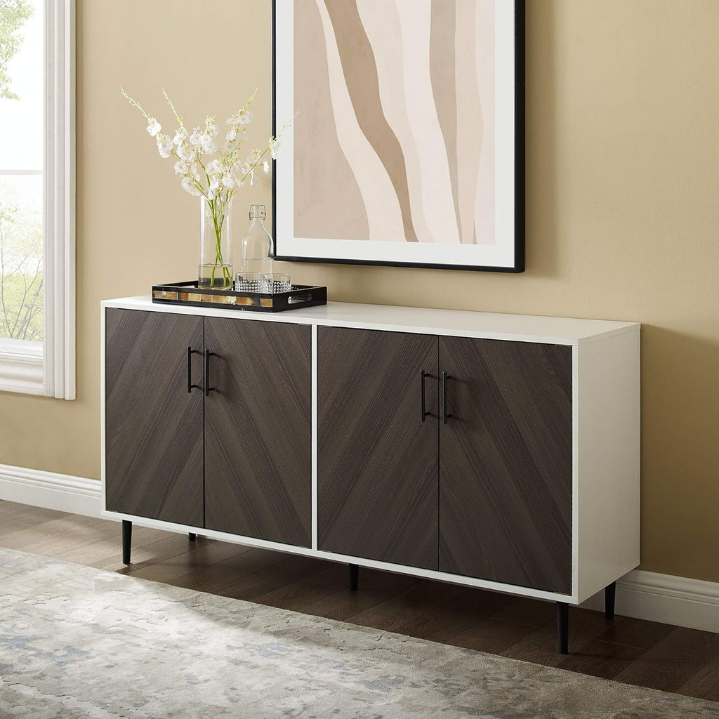Black 58 Inch 2 Door Console W591