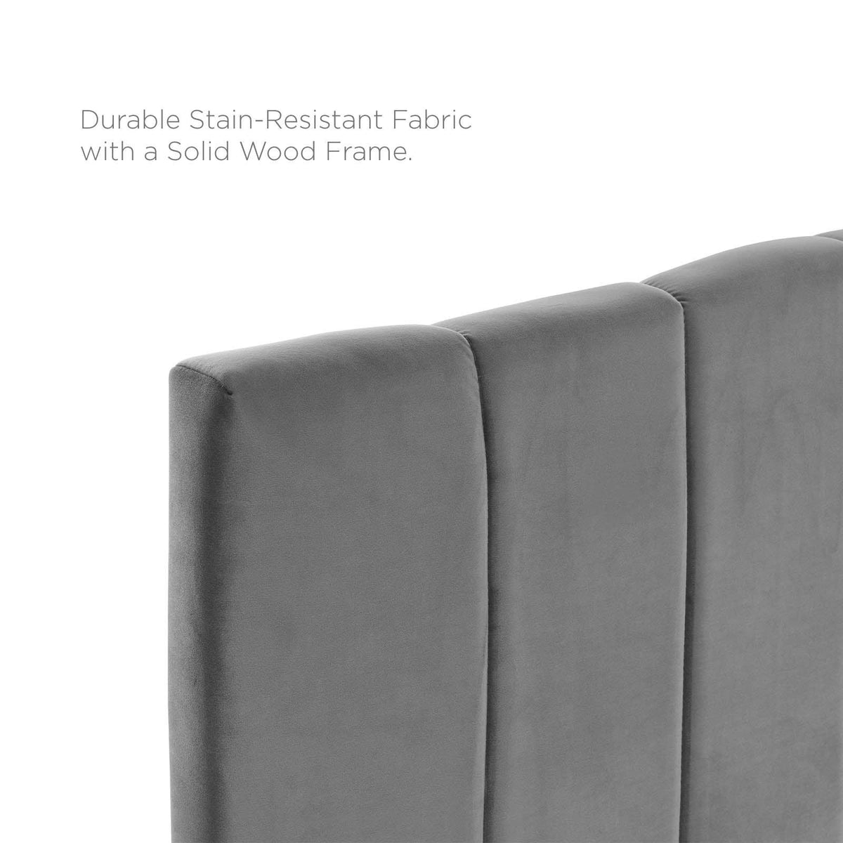 Navy Performance Velvet Full/Queen Headboard I383
