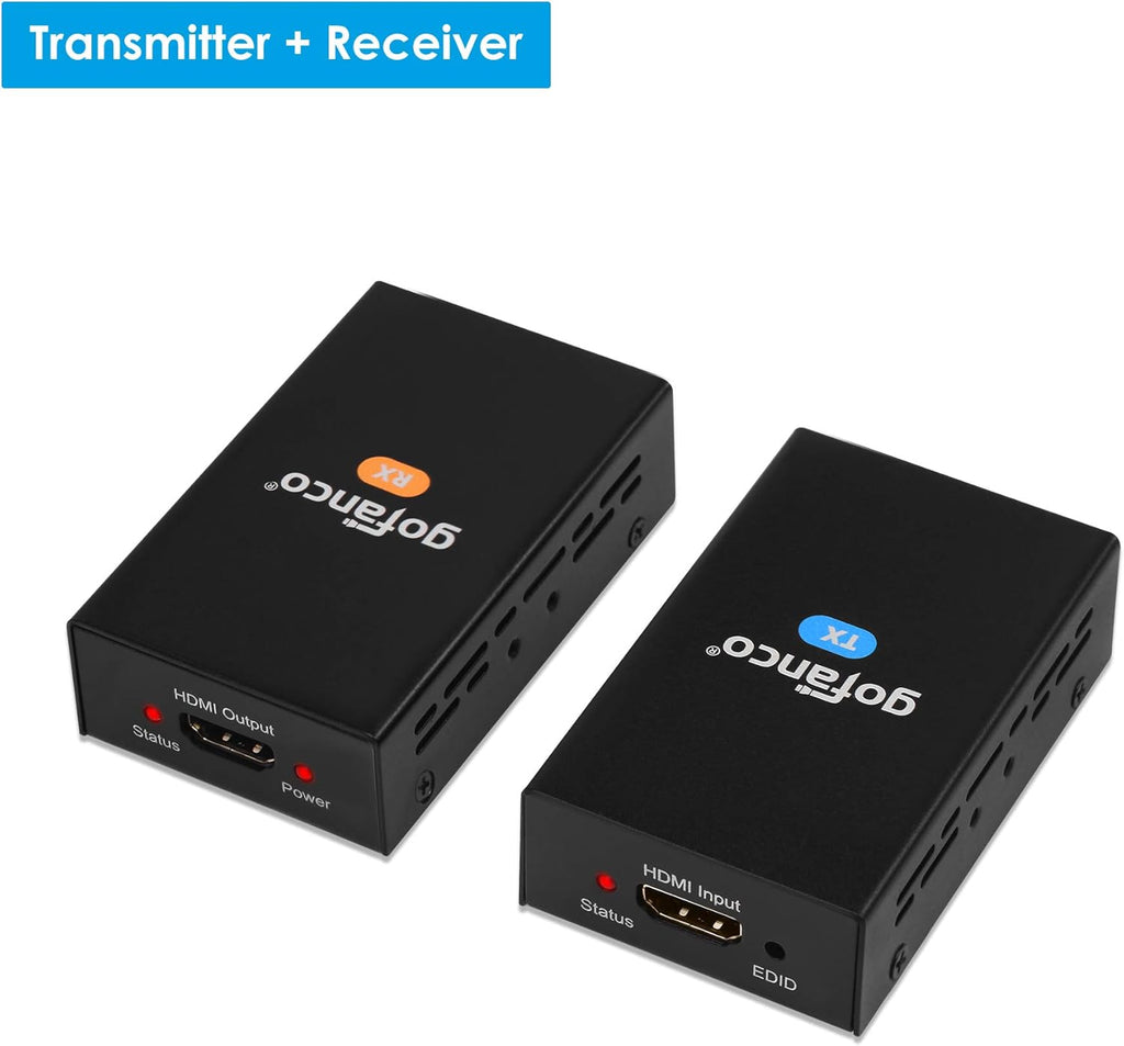 HDMI Extender Over CAT5e/6 165ft 1080p Transmitter and Receiver Balun Kit U1034