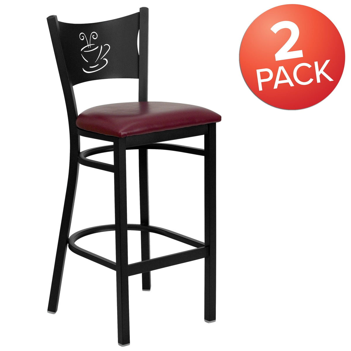 Black Metal Restaurant Barstool J732