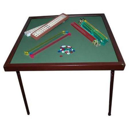 Folding Card Game Table with Green Felt Top T96669