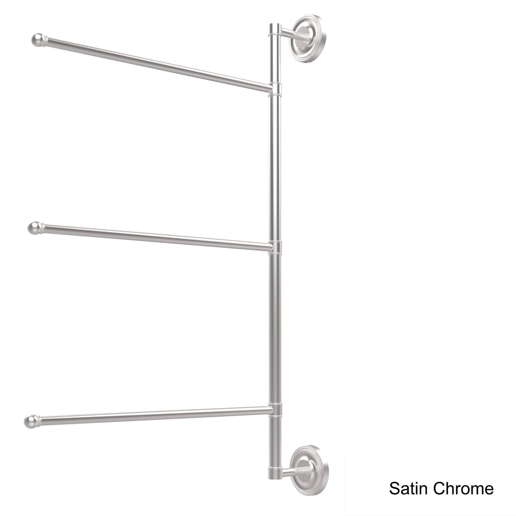28-in Vertical 3 Swing Arm Towel Bar Polished Nickel J3741