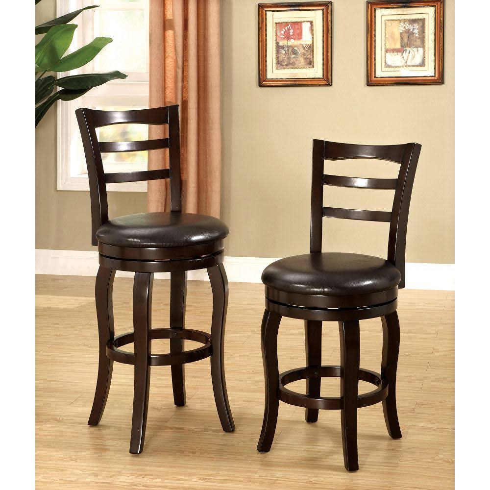 Espresso Swivel Bar Stool U293