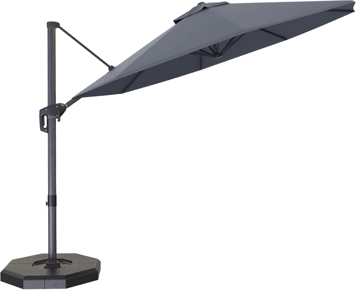 10 FT Square Wind Resistant Cantilever Patio Umbrella N29825