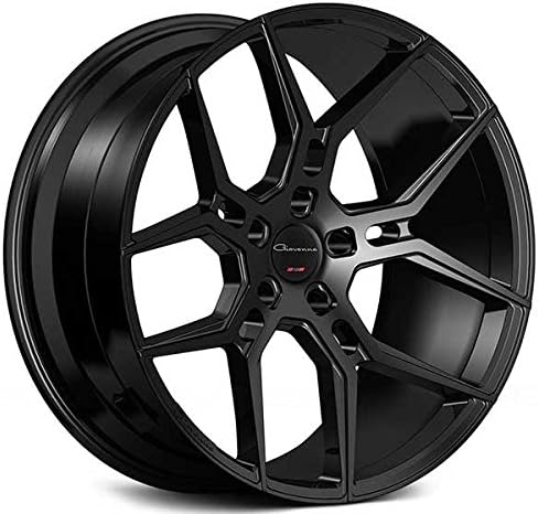 20 Inch Black Staggered Set of 4 Rims Q147120