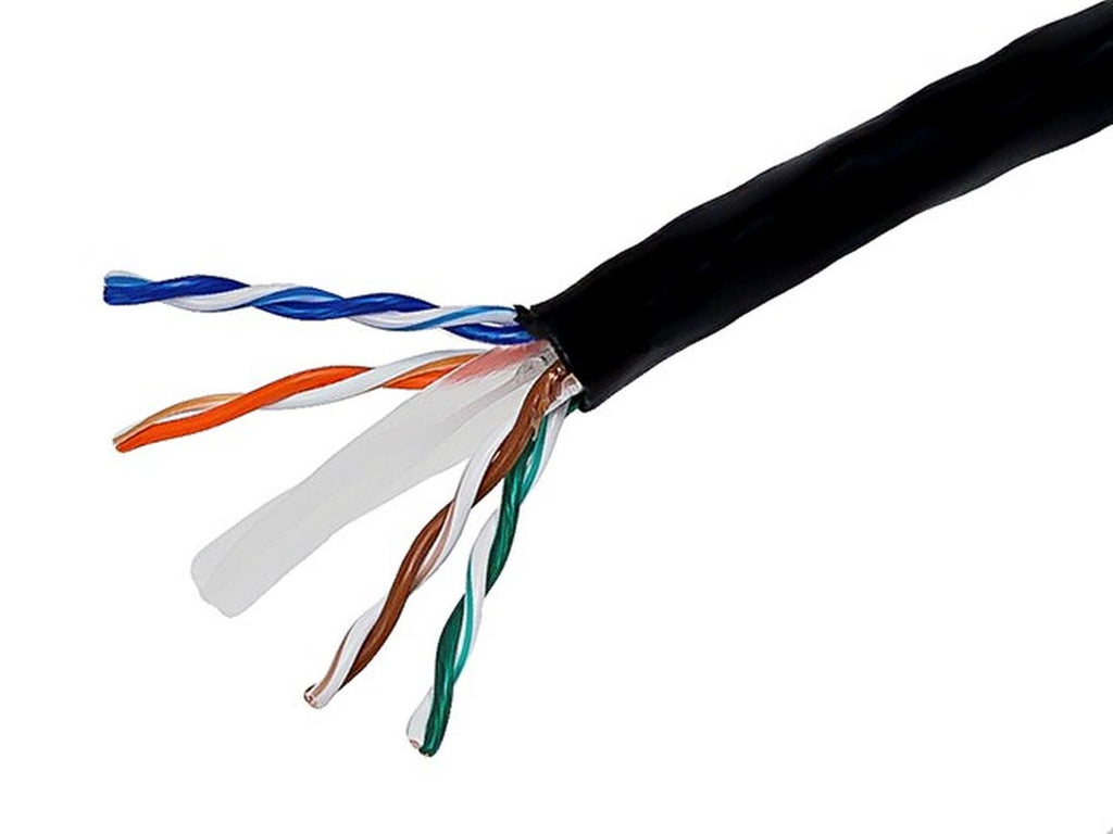 CAT 6 UTP 1000 ft Black Bulk Cable M856713