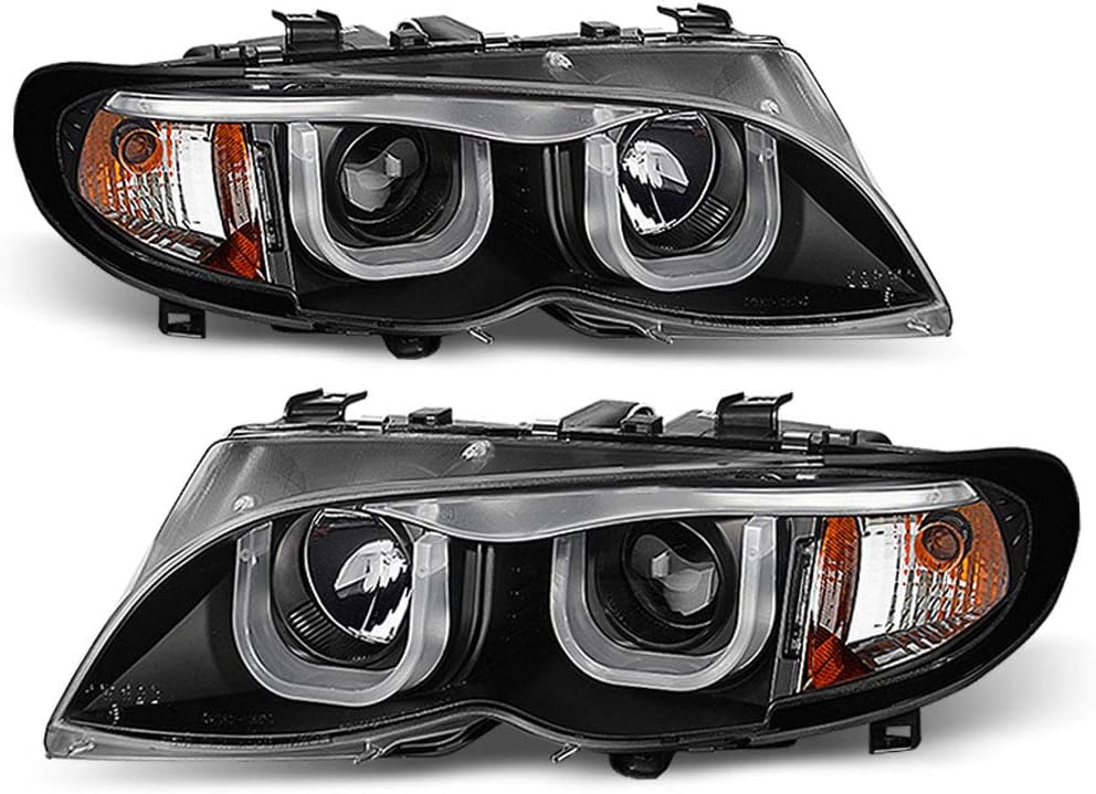 Black Projector Headlights Assembly W181